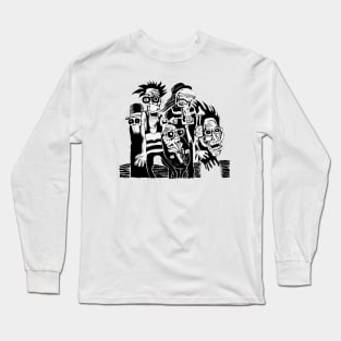 The Club of Monster Illustration Long Sleeve T-Shirt